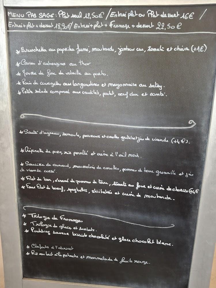 Restaurant Le Pas Sage - Menu Image 3